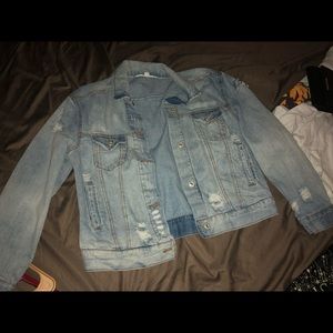 Oversized denim jacket